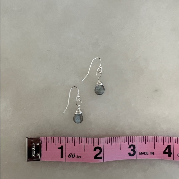 NWOT Sundance Sterling Silver Labadorite Earrings - Picture 4 of 5